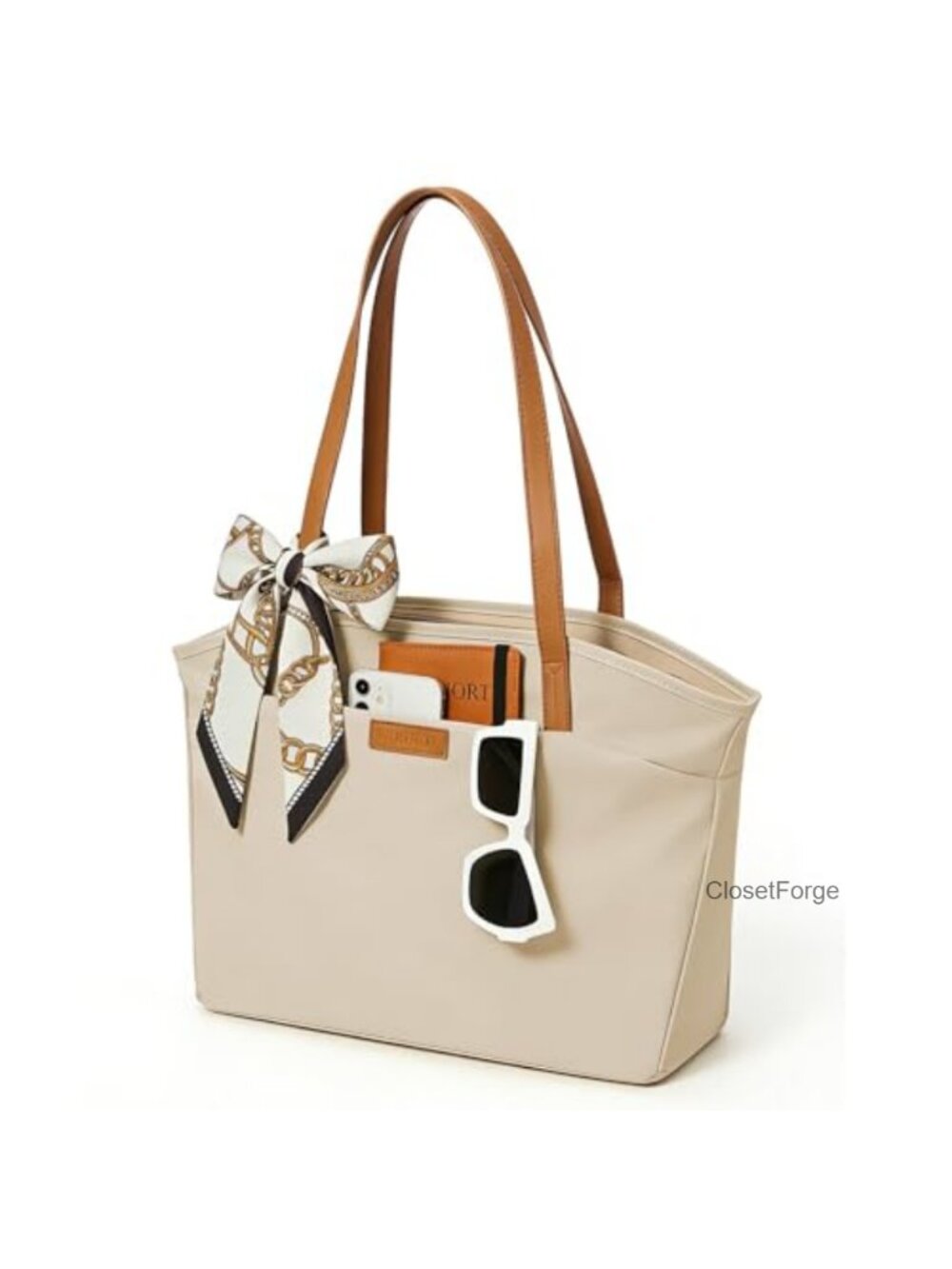Large Tote Bag Fits 14 inch Laptop Water Resistant Teacher Nurse Work Bag